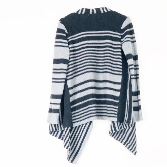 Pink Rose Cardigan waterfall Open Striped Size S - Picture 3 of 7